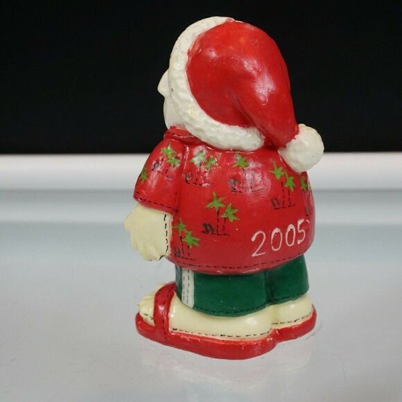 Beach Santa Claus Candle Hawaiian Shirt Sunglasses Flip Flop Sandals 2005 - Picture 4 of 9